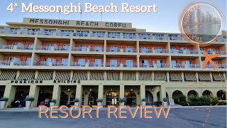 4 Hotel Messonghi Beach Holiday Resort Corfu GREECE  HONEST REVIEW OF THE RESORT [upl. by Anawt]