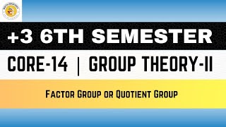 Lect20  Factor Group  Quotient Group  A4 has no Subgroup of Order 6 [upl. by Anissej]