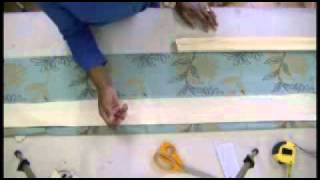 How to make Pinch Pleat Curtains buckram or Valances part 1 [upl. by Kinch]