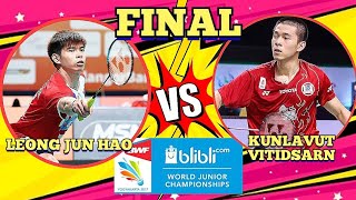 FINAL🇲🇾LEONG JUN HAO 🆚️ 🇹🇭KUNLAVUT VITIDSARN🔥‼️PEREBUTAN JUARA REMAJA DUNIA 2017‼️ [upl. by Dajma995]