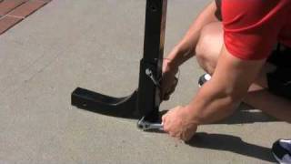 Installing the Allen 542RR Deluxe 4 bike Hitch Rack [upl. by Eiduj672]