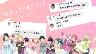 MHA Lyric Prank  Say I love you  The Boys Move [upl. by Anayd]