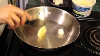 Perfect Scrambled Eggs in a stainless steel skillet [upl. by Strait]