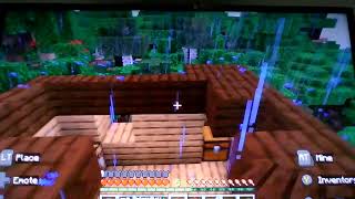 Minecraft Bedrock Edition Xbox gameplay part 2 Time to build [upl. by Nicolina]