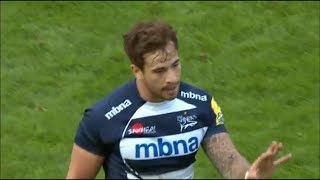 Danny Cipriani enormous attempted pass vs Gloucester [upl. by Mercorr]