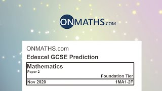 Edexcel GCSE Maths 2020 Higher Exam Paper 1 Walkthrough [upl. by Rowney322]