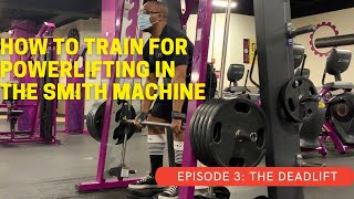 Powerlifting At Planet Fitness How To Deadlift In The Smith Machine without hurting your back [upl. by Seiter698]