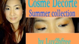 コスメデコルテ新製品ブロンズ夏メイク一重・奥二重さん必見！ early summer makeup for monolids using new cosme decorte [upl. by Helbonna702]