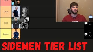 WHO IS THE BEST IN THE SIDEMEN Tier List [upl. by Tull606]