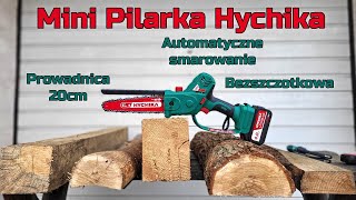 Mini Pilarka Łańcuchowa 18V z Silnikiem Bezszczotkowym i Automatycznym Smarowaniem  Hychika CS18D [upl. by Seuqirdor]