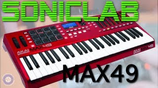 Akai MAX49 MidiMackie CVGATE Controller Review [upl. by Ossy]