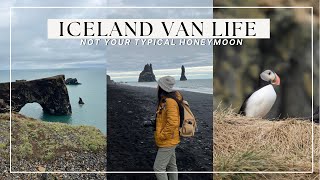 ICELAND VAN LIFE  Sky Lagoon Seljalandsfoss Skogafoss Dyrholaey light house amp Puffins [upl. by Urien]