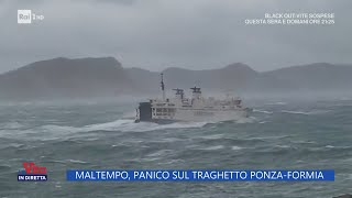 Maltempo panico sul traghetto PonzaFormia  La vita in diretta  23012023 [upl. by Emmuela]