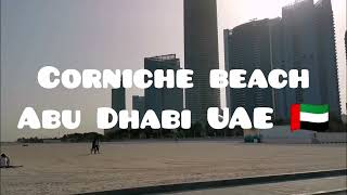 corniche beach Abu Dhabi UAE [upl. by Yknarf160]