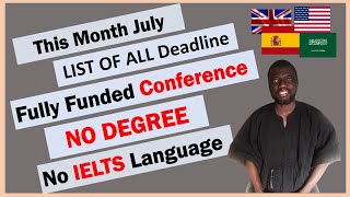 International Conferences Deadlines in 2023 Fully Funded  No Application Fee  No ILETS [upl. by Ardra]