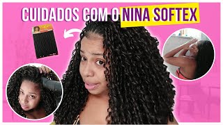 COMO LAVAR O NINA SOFTEX  COMO ESTÁ O CABELO DEPOIS DE UM MÊS [upl. by Lilaj944]