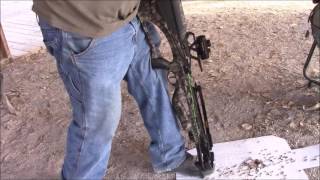 How To Cock Your Barnett Quad 400 Crossbow And How To Shoot It [upl. by Flam]