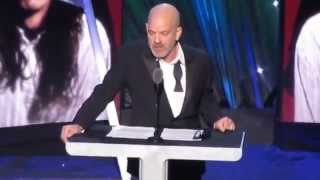 REMs Michael Stipe inducts Nirvana into Rock amp Roll Hall of Fame his Complete Speech 41014 [upl. by Yenittirb]