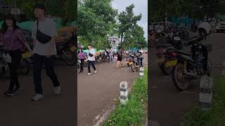 Along the Mekong River in Vientiane Laos Thailand on the other side [upl. by Cyrillus]