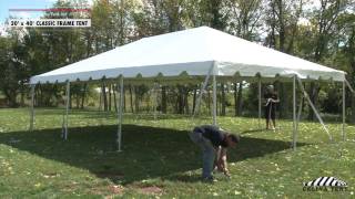 20 x 40 Classic Frame Tent  Installation Procedure [upl. by Adnahsed]