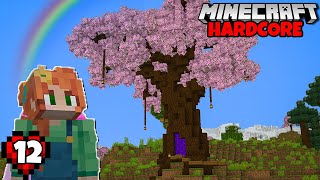 Portal Tree Build  Lets Play Minecraft Hardcore Ep 12 [upl. by Jessalin305]