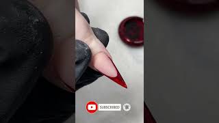 Everyday Nail Stylist Stiletto shape chrome french tip nail nails nailart naildesign [upl. by Olegnad790]