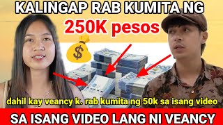 VEANCY BINIGYAN SI KALINGAP RAB NG 💰250K PESOS SA ISANG VIDEO LANG GRABE TALAGA ANG LAKAS NI VEANCY [upl. by Haon]