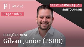 Gilvan Júnior PSDB participa de sabatina FolhaUOL com précandidatos de Santo André [upl. by Eiboh]