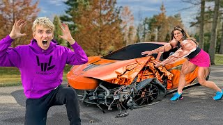 WORLDS STRONGEST MOM vs STOLEN McLAREN [upl. by Hungarian]