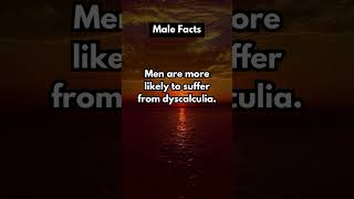 Male Facts Understanding Dyscalculia in Men shorts malefacts [upl. by Enutrof3]