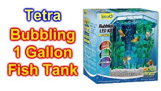 Tetra Bubbling LED Aquarium Kit With ColorChanging Light Disc [upl. by Nelan920]