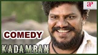 Kadamban Movie Comedy Scenes  Arya  Catherine Tresa  Aadukalam Murugadoss  Y Gee Mahendra [upl. by Sanyu575]