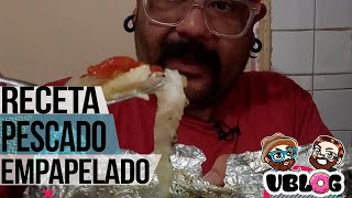 VBLOG RECETA PESCADO A LA VERACRUZANA EMPAPELADO [upl. by Adnav672]