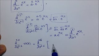 Fractional order derivative of a function amp fractional numbers factorial [upl. by Pelag]