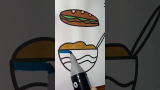 Bowl Coloring coloring drawing shorts asmr relaxing art creative shortsvideo fyp [upl. by Tut]