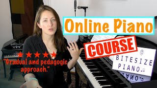 ONLINE BEGINNER PIANO COURSE How To Read Music  The Bitesize Piano Course [upl. by Nylorac]