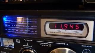 Panasonic DR48  Philips D2999 R Feda 11945 KHz [upl. by Walcoff846]