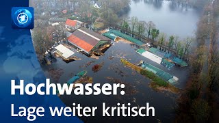 Hochwasser in Deutschland Keine Entspannung durch Dauerregen [upl. by Enitsuga]