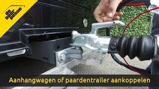 Hoe koppel je een aanhangwagen of paardentrailer aan [upl. by Anett]