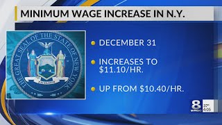 Minimum wage in upstate NY to increase to 1110 next year [upl. by Enelkcaj]