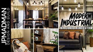 1BR Condo Renovation amp Tour  Modern Industrial Style  37sqm DMCI  Architectural Interiors [upl. by Ddal]