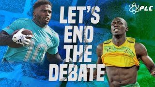 Usain Bolt vs Tyreek Hill Who Is Faster  Putting An End To The Debate [upl. by Ramonda]