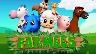 Animal nursery rhymes  Kids songs  Preschool videos for children by Farmees [upl. by Hirasuna]