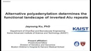 Alternative polyadenylation 및 역방향 알루 반복 구조 IRAlus에 의한 유전자 발현 조절 기전 [upl. by Rupert616]