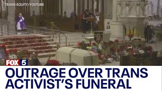 Outrage over trans activists funeral at St Patricks Cathedral [upl. by Ellened]