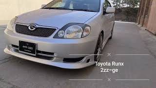 Toyota Runx Z  2zz  1800cc  ZZE123  Islamabad  Pakistan [upl. by Leirua]