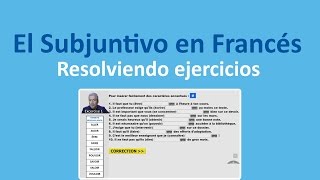 El Subjuntivo en Francés Ejercicios  Curso Francés Básico  Clase Francés 312 [upl. by Lipkin211]