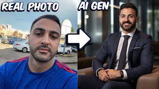 How to Create a Professional LinkedIn Profile Photo with Midjourney [upl. by Eedak]