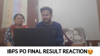 IBPS PO Final Result Reaction 2024🤞🤩  Family Reaction  ibpspo result reaction bankpo [upl. by Oizirbaf278]