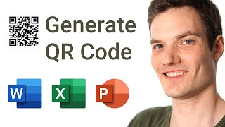 How to create QR Code in Microsoft Word Excel amp PowerPoint [upl. by Manard]